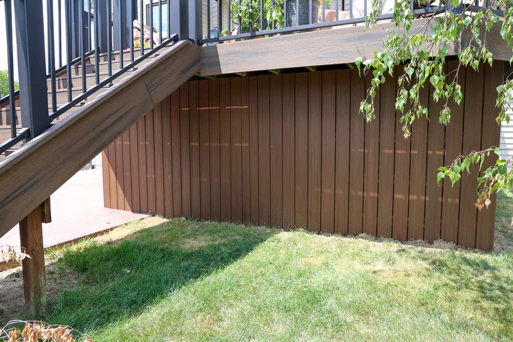 Trex Composite Deck Skirting with Sliding Barn Door Access — thumbnail 4