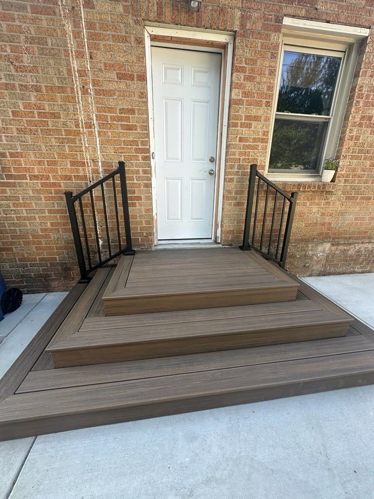 Concrete Pad & Wrap-Around Composite Staircase — thumbnail 4