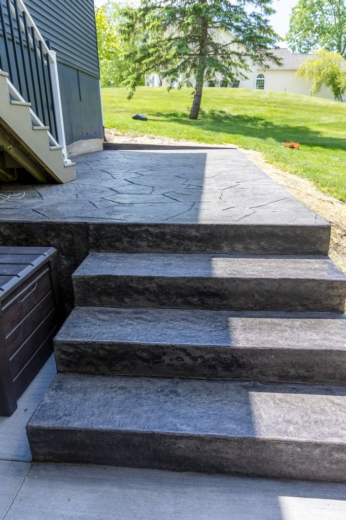 Forest Hills Deck with Stamped Concrete Patio — thumbnail 2