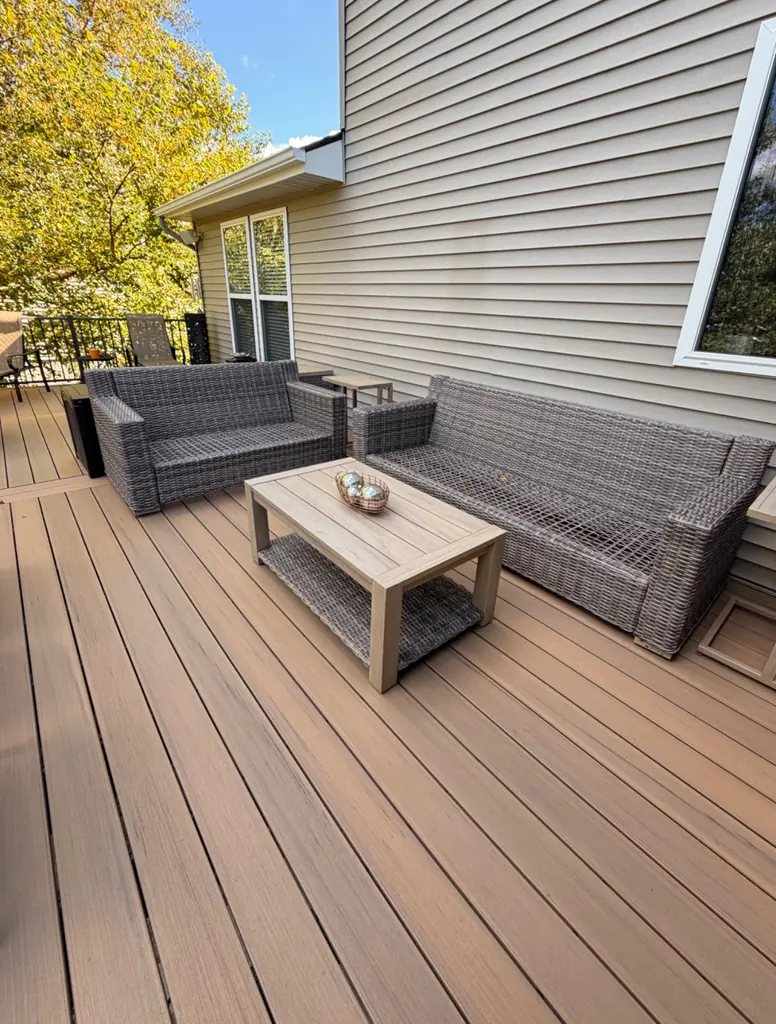 28' x 12' Composite Deck with Stairs to Grade — thumbnail 4
