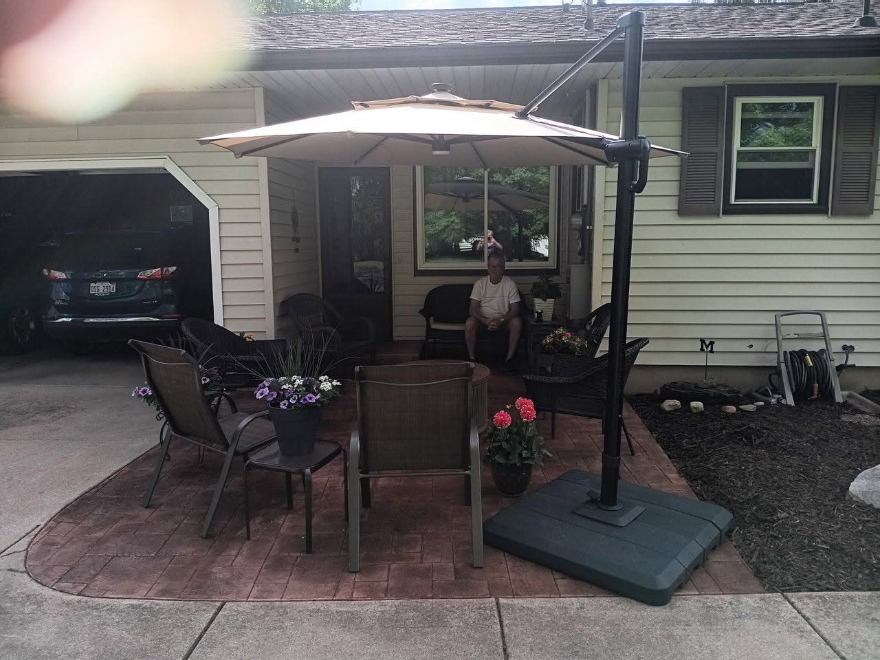 Stamped Concrete Patio Retreat — thumbnail 2
