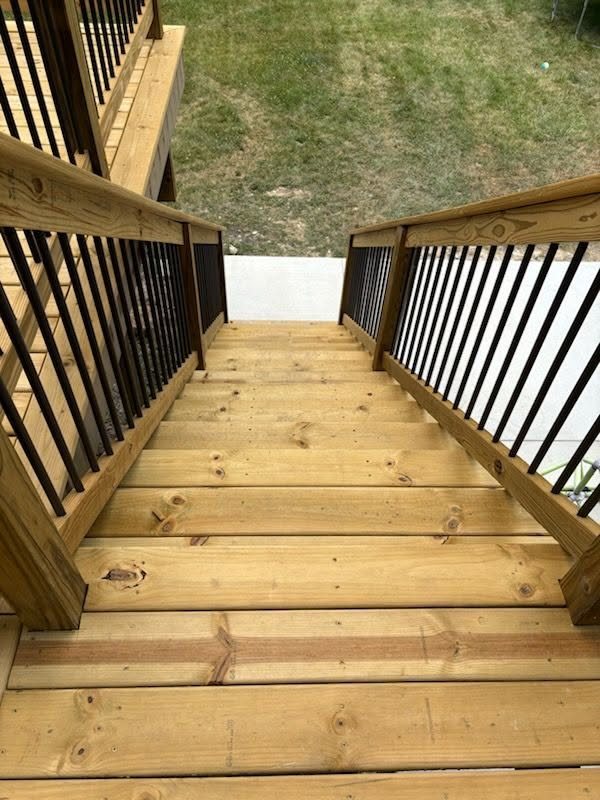Two-Story Deck with Staircase & Concrete Patio — thumbnail 4