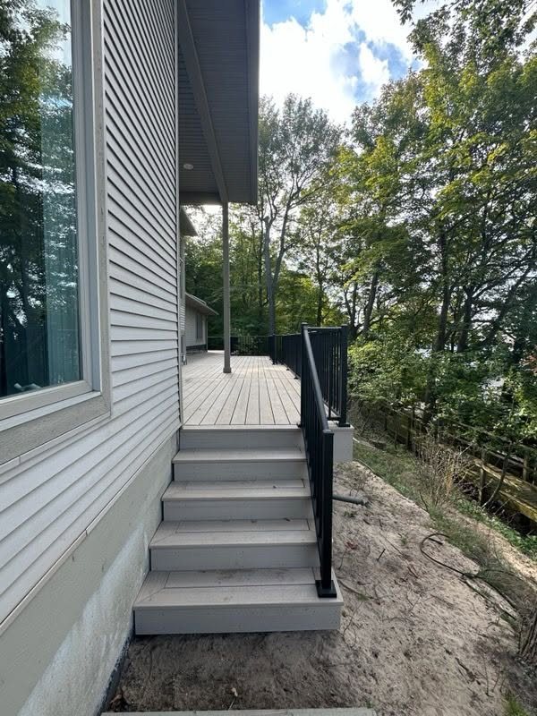 Wraparound TimberTech Deck on the Water