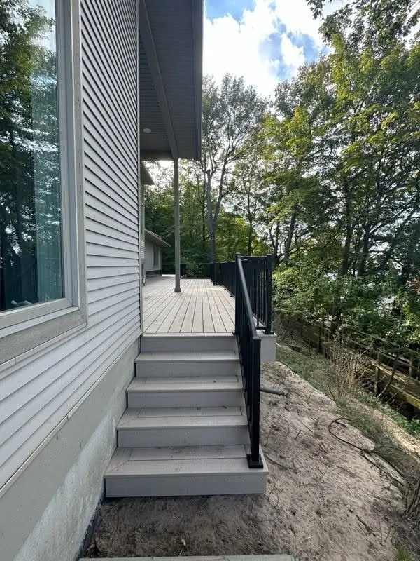 Wraparound TimberTech Deck on the Water