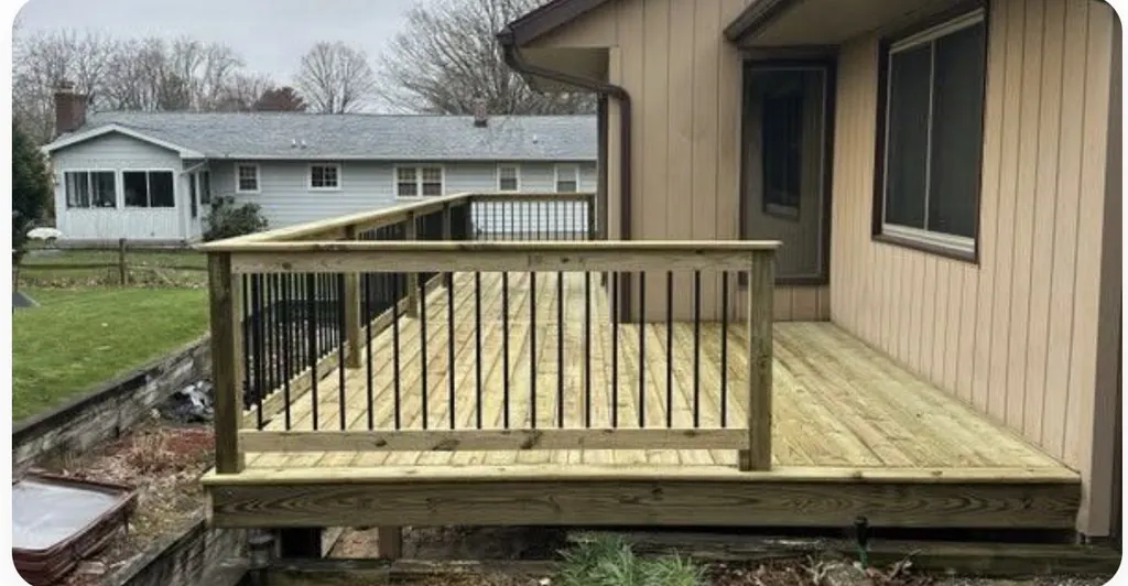 30' Southern Yellow Pine Deck with Lounge Space