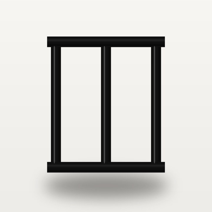 Westbury railing Black Fine Texture finish