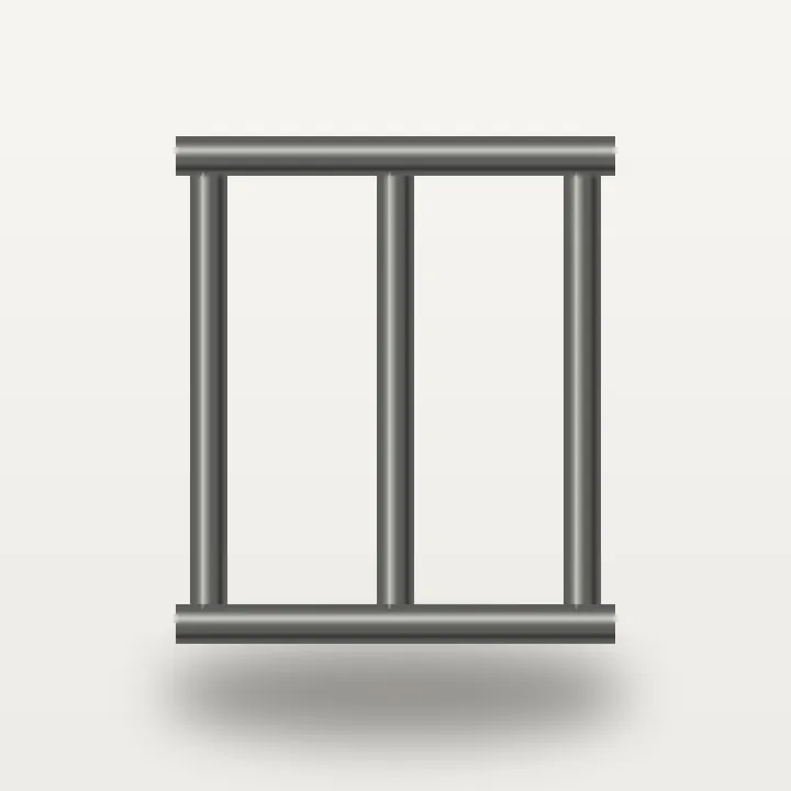 Westbury railing Silver finish